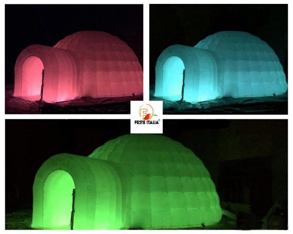 Gazebo igloo notte led