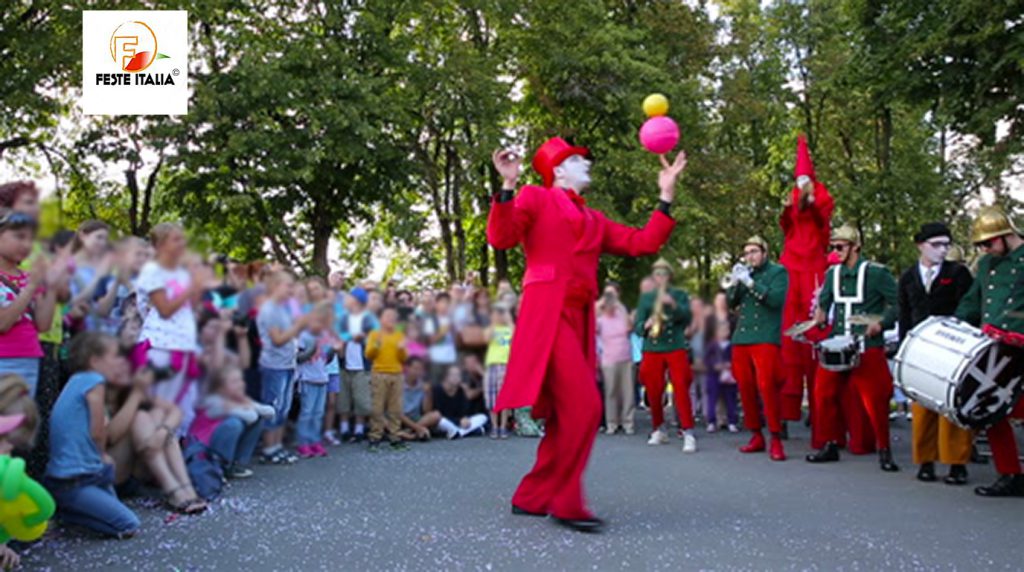 Giocoliere artista strada