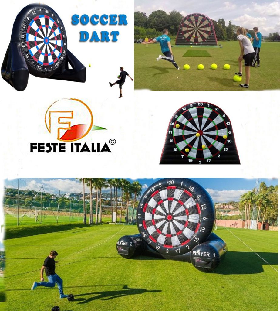 Soccer dart gonfiabile