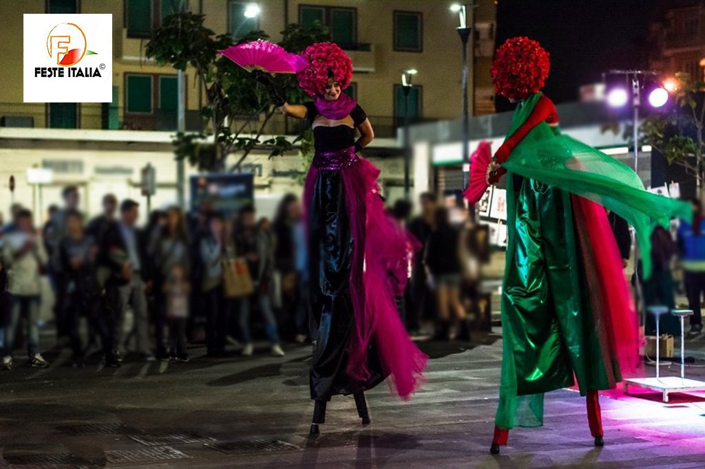 Trampolieri in costume