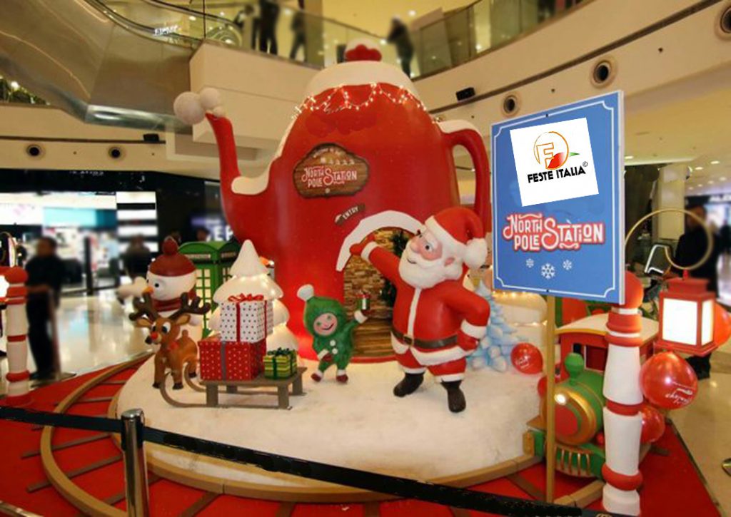 Gonfiabile villaggio babbo natale