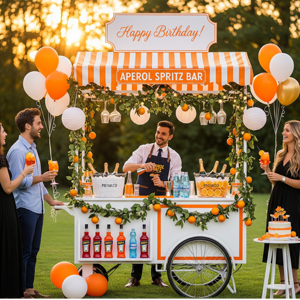 rinfresco compleanno carretto spritz